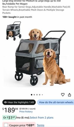 Large Dog Stroller/ Pet Wagon - brand new