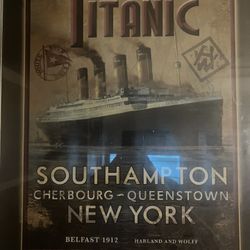 2,  16X20inch Titanic Replica Poster And Flier From 1912