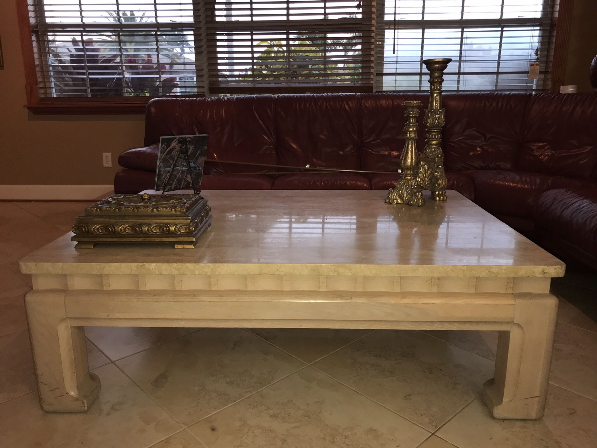 Coffe table marble top tomasville