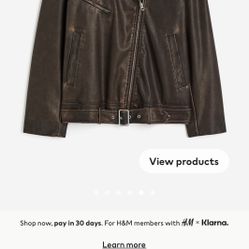 H&M Oversized Biker Jacket