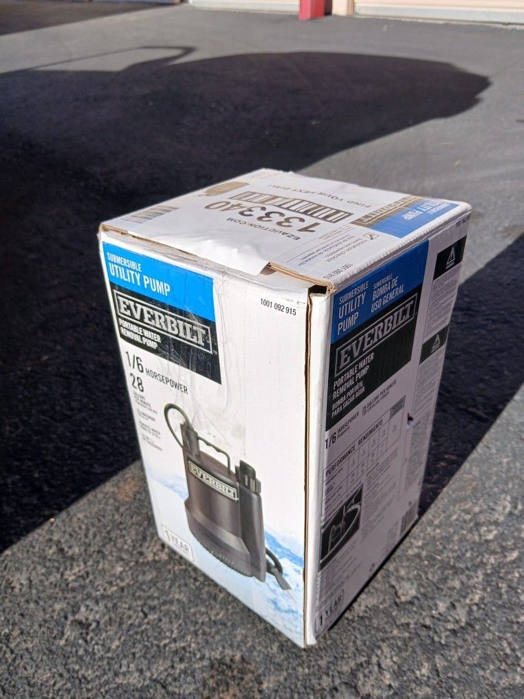 Everbilt - 1/6 HP Plastic Submersible Utility Pump
Everbilt - 1/6 HP Plastic Submersible Utility Pump
Everbilt - 1/6 HP Plastic Submersible Utilit