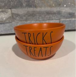 Rae Dunn tricks and treats mini bowls