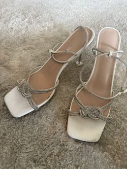Heels - White With Clear Heel 11
