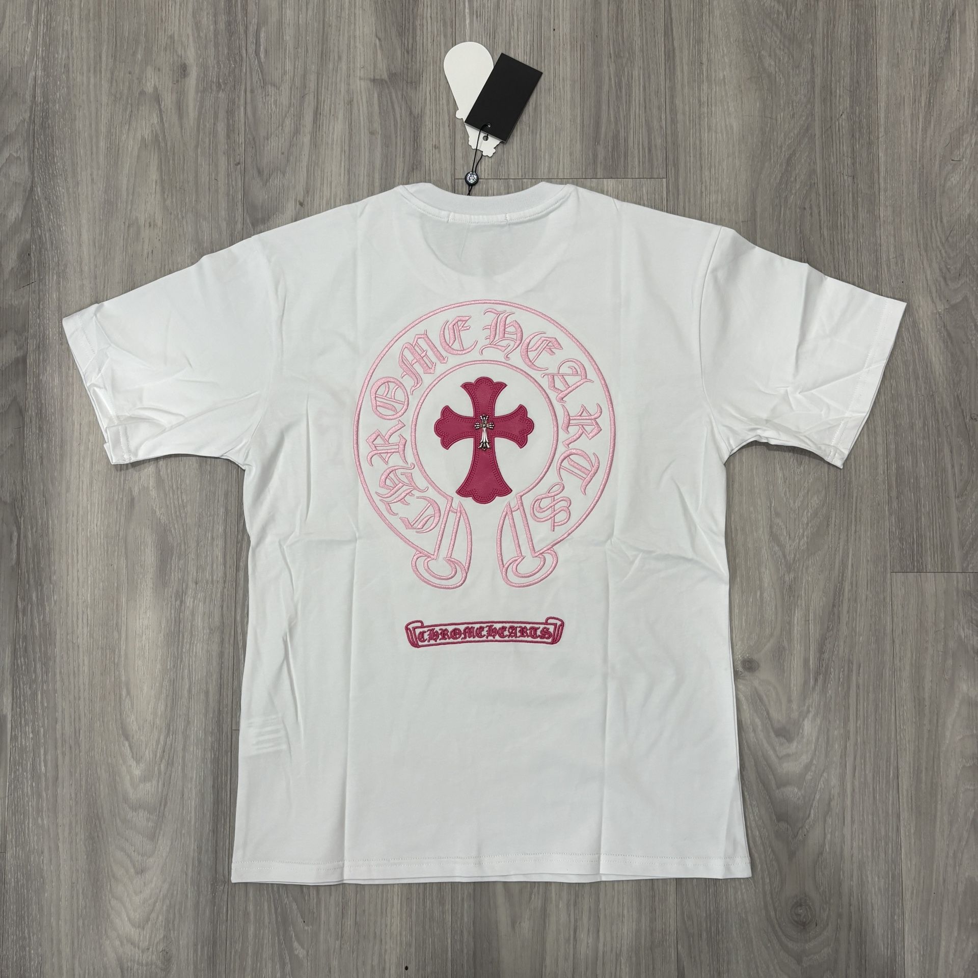 Pink & White Chrome Hearts T-Shirt