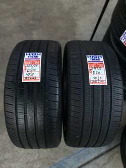 2 Pirelli Used Tires 255/35/20