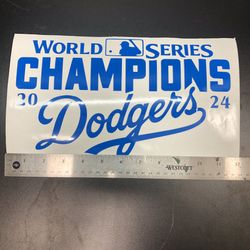 Los Angeles Dodgers Matte Blue Decal CAR STICKER