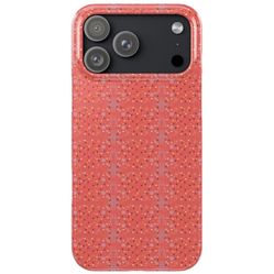 Coral Glitter Pattern Slim Phone Case Sparkle Confetti Design iPhone 17 Pro Air