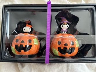 2 Pack Hello Kitty And Kuromi Halloween Mug Set