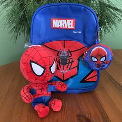 Superhero Backpack And Plush Toy