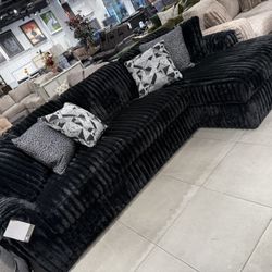 “L” Shape Sectional 🖤 Black Color 