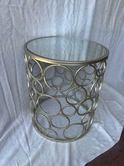 Silver Accent Table