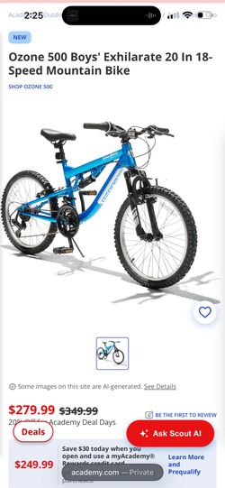 New blue bike