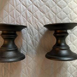 Black/Brown Candle Holders
