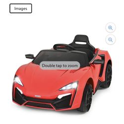 Costway 12V Kids Ride On Car 2.4G RC Electric Vehicle w/ Lights MP3 Openable Doors Red