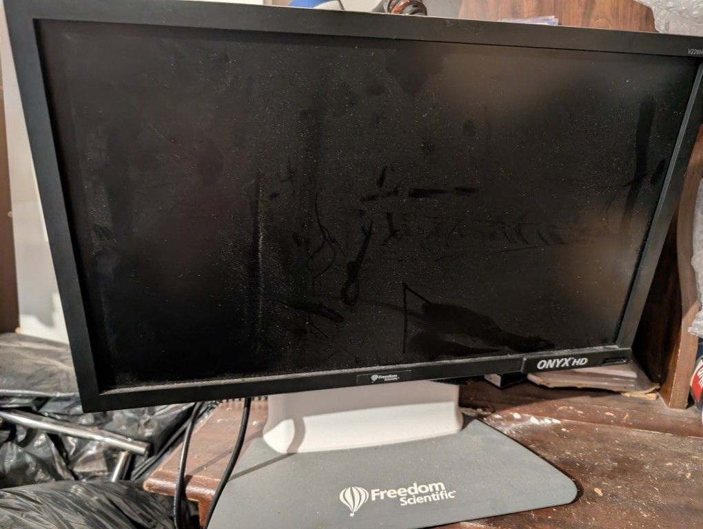 Freedom Scientific ONYX HD Deskset Magnifier Document Reader Monitor
everything from the pictures
hardly ever used