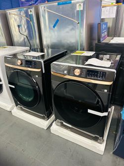Samsung 5.0Cu Washer+7.5Cu Gas Dryer Set