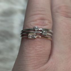 Sterling Silver Triple Ring