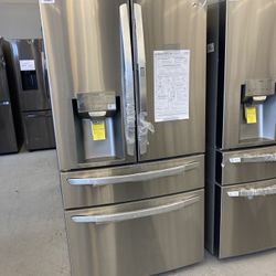 29.5 cu.ft. Smart French 4-Door, Door-In-Door Full Convert with Craft Ice Refrigerator in PrintProof Stainless Steel