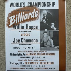 These are “RARE!” and old 13 Billiard/Pool Posters, large posters measuring approx. 18 inches by 23 inches. 