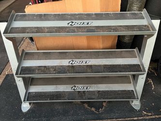 Hoist 3 tier dumbbell rack