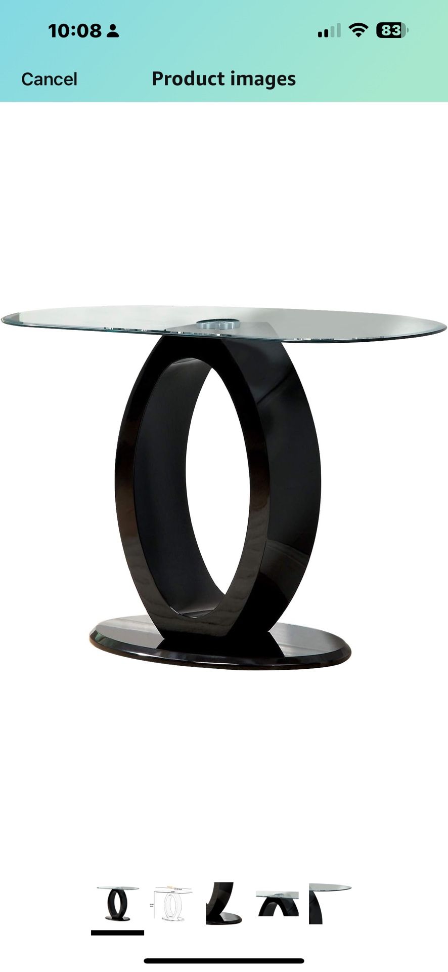 Glass Top Table 