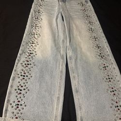 Double Waist Baggy Denim 