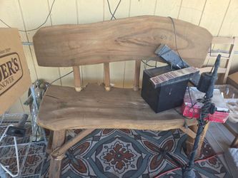 Wood  bench