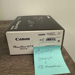 Canon G7X Mark III - Silver - Brand New