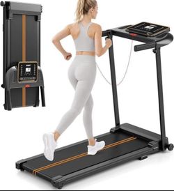 Brand New in Box Folding Treadmill with Handle Bar - Compact Walking Pad