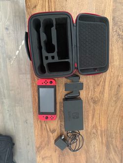 Nintendo Switch with Dock, Charger, and Case
