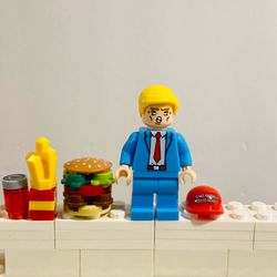 Donald Trump Meme Edition Minifigure LEGO Compatible