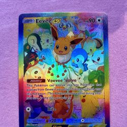 Eevee ex – Celebration Spectrum Holographic Art Pokémon Card ✨