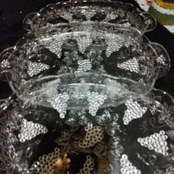 Federal Glass Company 3 Plates 