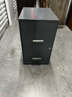 2-Drawer Metal Filing Cabinet with Lock