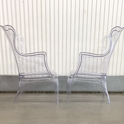 Indoor/ outdoor Transparent Ghost “Pasha” armchairs 660 model by Pedrali (2)