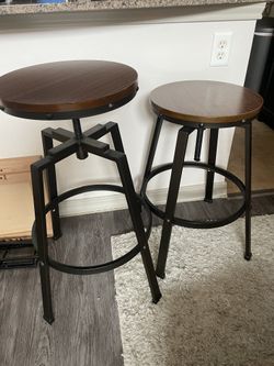 Adjustable Height Bar Stools - Set of 2