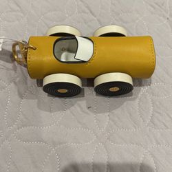 Tory Burch Yellow Car Keychain