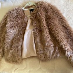 Pink Faux Fur Jacket