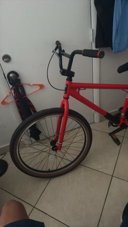 Red BMX Bike with Gum Wall Tires