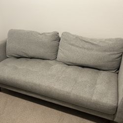 Modern gray fabric sofa