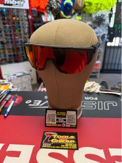 BOMBER Jager- Bomb Matte Black Frame w/ Red Mirror Polarized Safety Lens