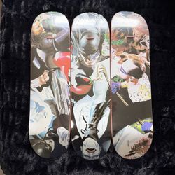 Color Bars Batman DC Comics Skateboard Set of 3 Decks