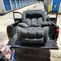 Amazon Auction Grey Recliner Swivel Rocker