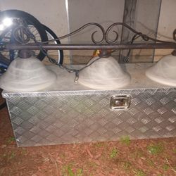 Three Piece Bronze Lamp Pendant