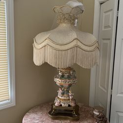 Antique Lamp 1940 Porcelain