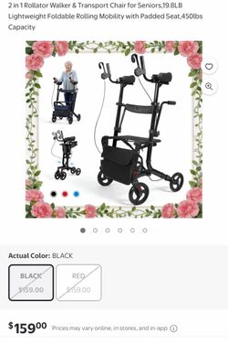 Rollator walker