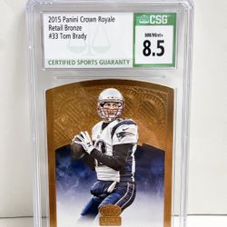 2015 Panini Crown Royale Retail Bronze #33 Tom Brady Trading Card 