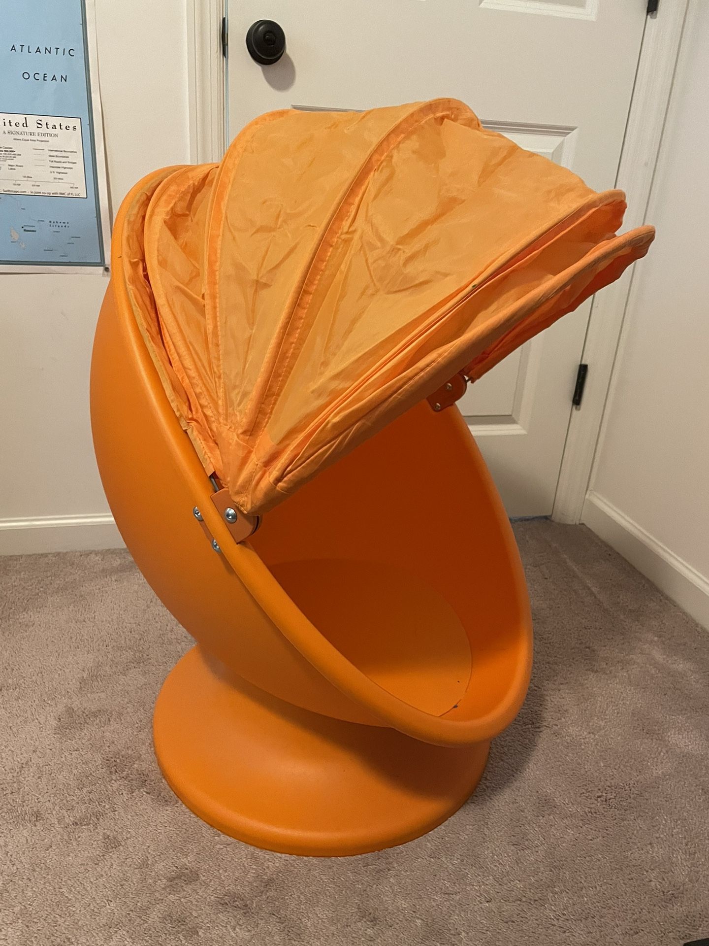 Rarely Used Ikea Egg Chair- Orange Color