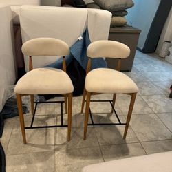 Restoration Hardware Arno Counter Stools Set Of X2
