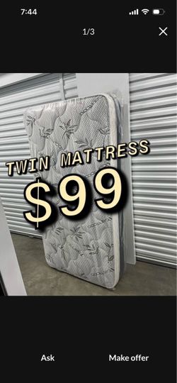 New twin mattress only $100